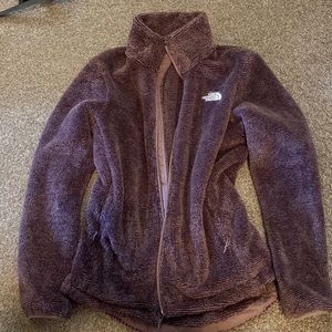 purple North Face jacket